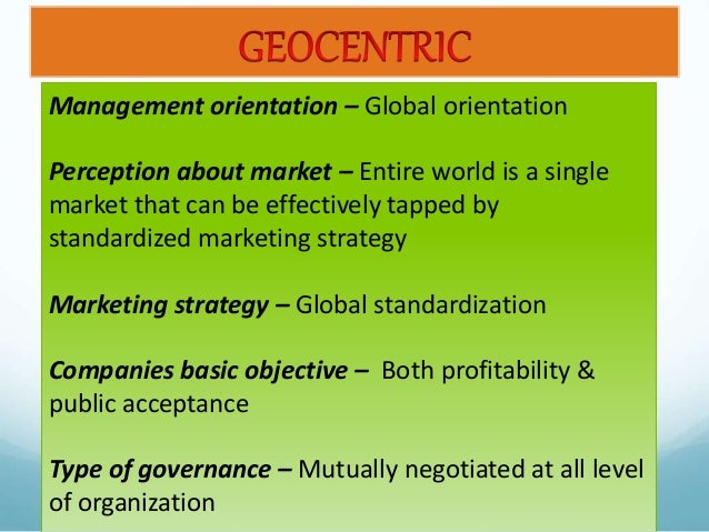 eprg framework in international marketing